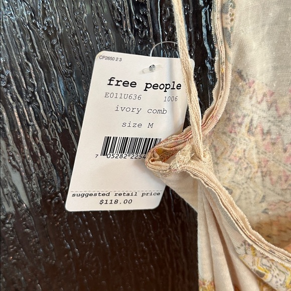 Free People High Low Fringe Dress - Cream and Tan - Picture 11 of 11